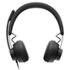 Logitech - Zone Wired Noise Cancelling On-Ear Headset for Microsoft Teams - Graphite