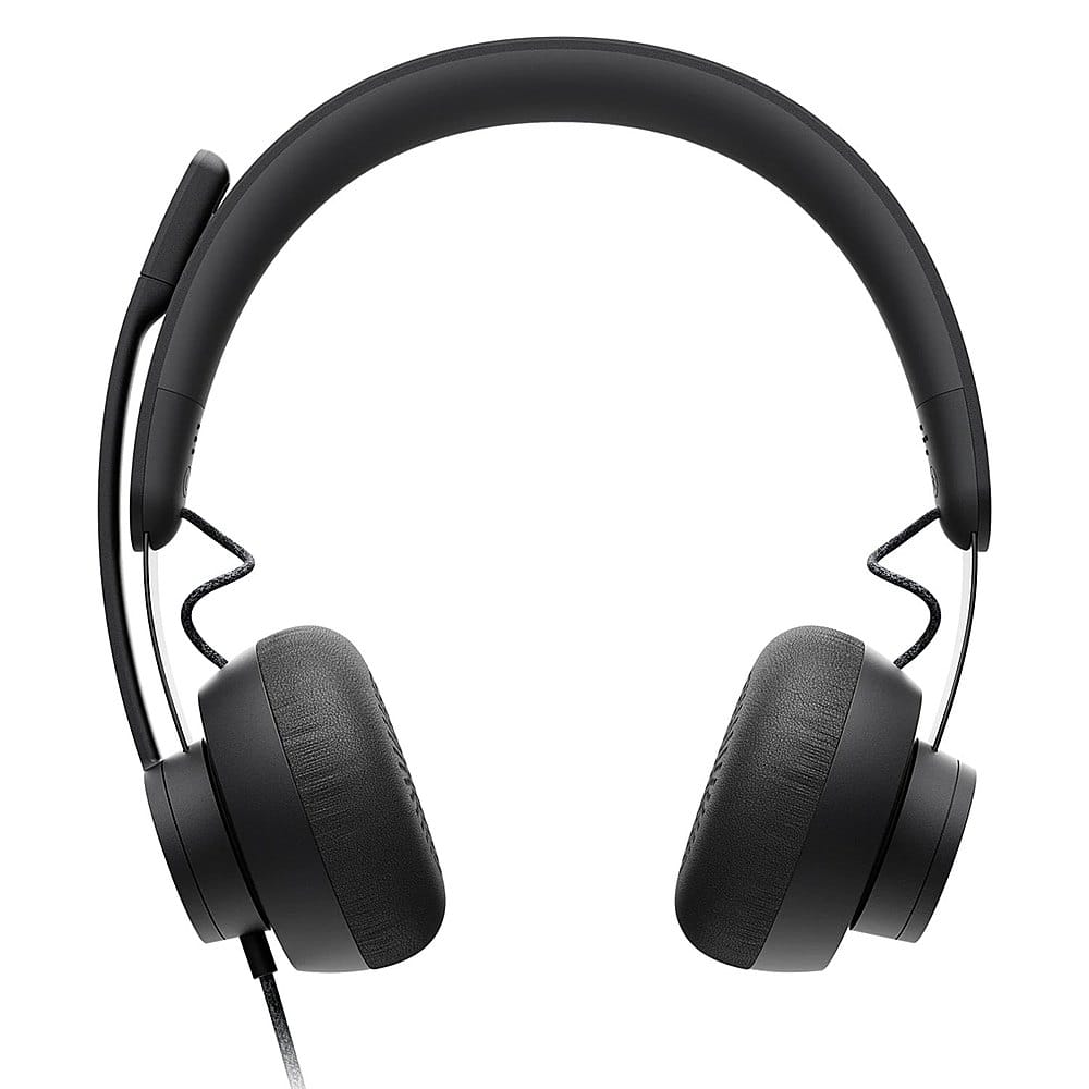 Logitech - Zone Wired Noise Cancelling On-Ear Headset for Microsoft Teams - Graphite