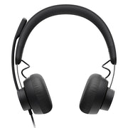 Logitech - Zone Wired Noise Cancelling On-Ear Headset for Microsoft Teams - Graphite