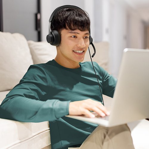 Logitech - Zone Wired Noise Cancelling On-Ear Headset for Microsoft Teams - Graphite