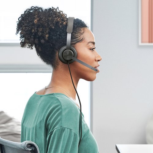 Logitech - Zone Wired Noise Cancelling On-Ear Headset for Microsoft Teams - Graphite