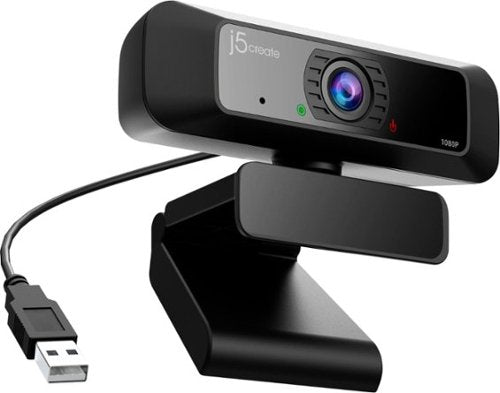 j5create - USB HD Webcam with 360° Rotation - Black