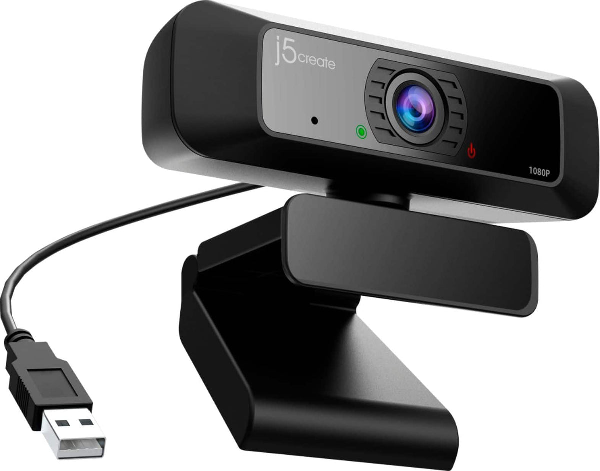 j5create - USB HD Webcam with 360° Rotation - Black
