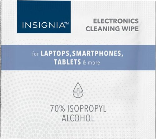 Insignia™ - 70% Alcohol Electronic Cleaning Wipes (120-Pack) - White