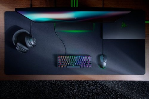 Razer - Huntsman Mini 60% Wired Optical Clicky Switch Gaming Keyboard with Chroma RGB Backlighting - Black