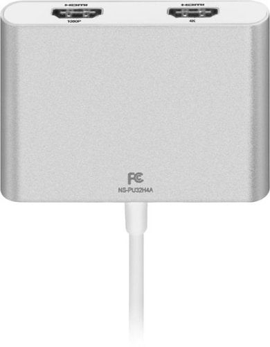 Insignia™ - USB to Dual HDMI Adapter - White