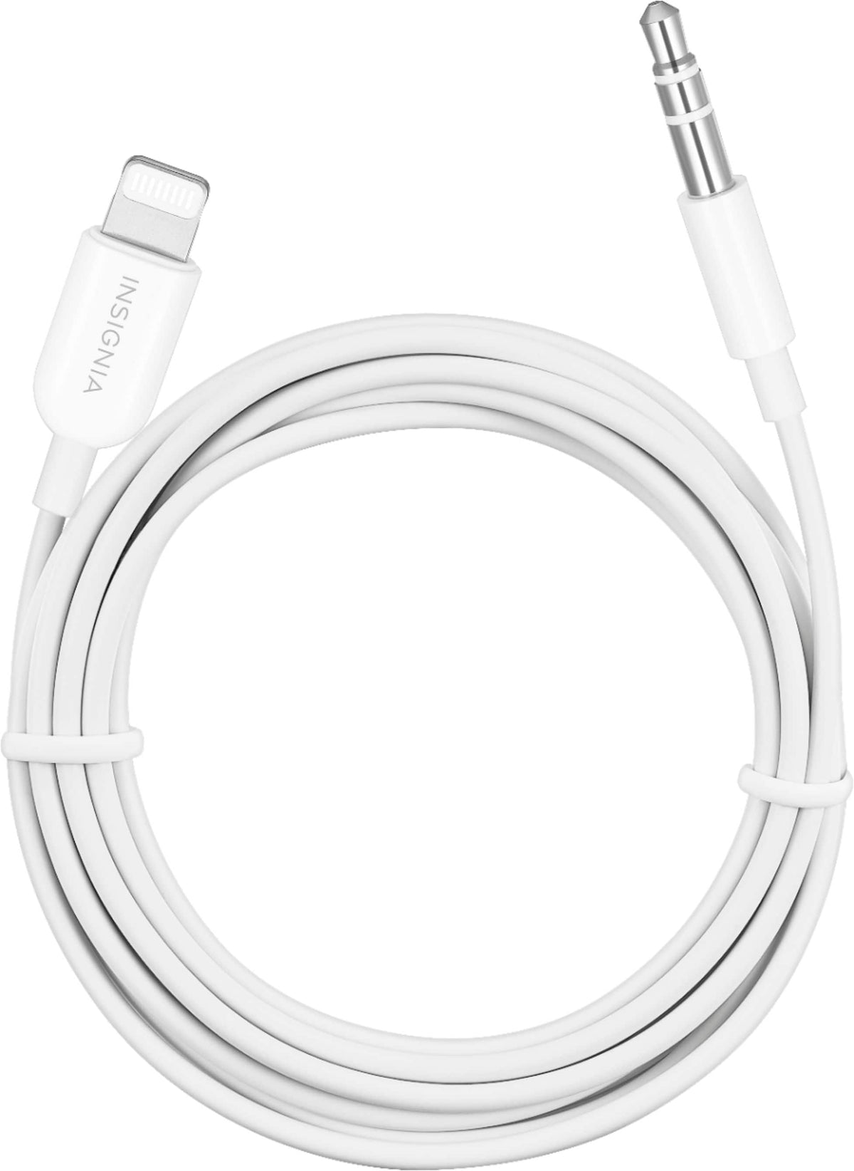 Insignia™ - 6' Lightning to 3.5 mm Audio Cable - White