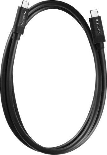 Insignia™ - 3.3’ USB-C to USB-C 3.2 Gen 2 Superspeed+ 10Gbps Cable - Black
