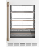 Café - 14-Bottle 126-Can Built-In Beverage Cooler with Wi-Fi - Matte White