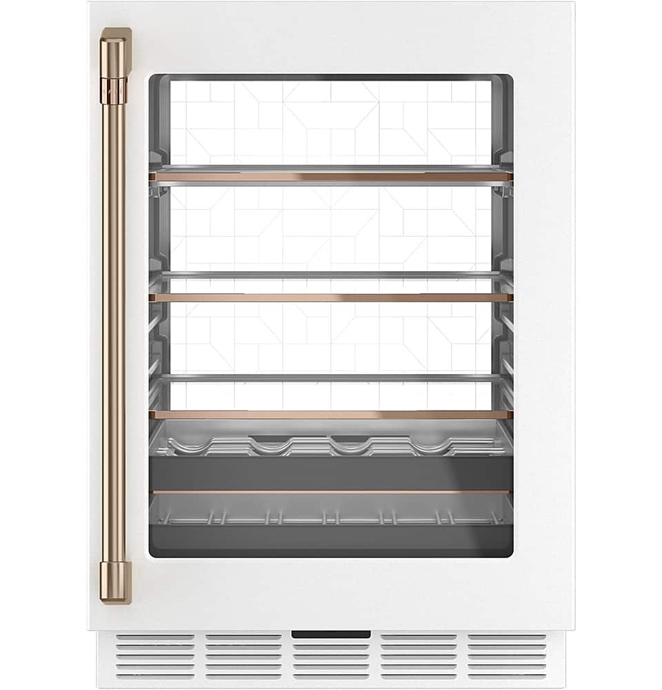 Café - 14-Bottle 126-Can Built-In Beverage Cooler with Wi-Fi - Matte White