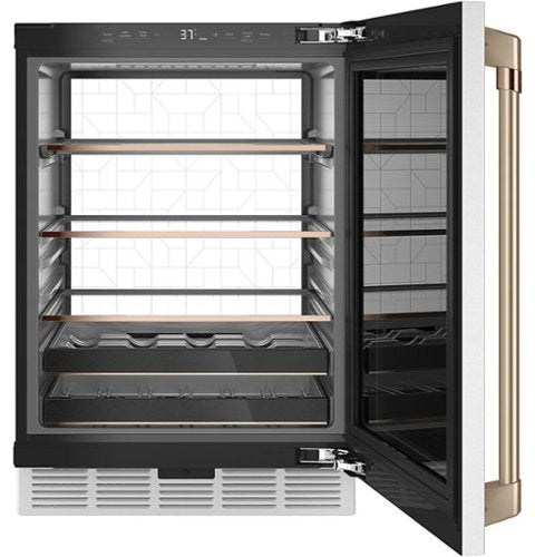 Café - 14-Bottle 126-Can Built-In Beverage Cooler with Wi-Fi - Matte White