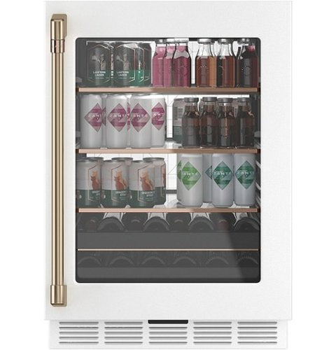 Café - 14-Bottle 126-Can Built-In Beverage Cooler with Wi-Fi - Matte White