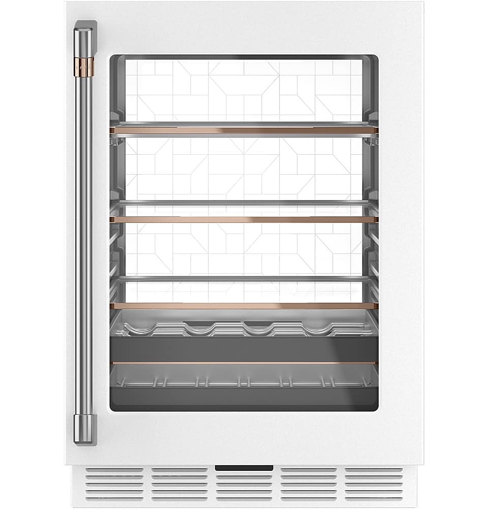 Café - 14-Bottle 126-Can Built-In Beverage Cooler with Wi-Fi - Matte White