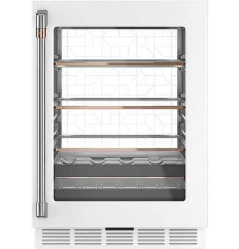 Café - 14-Bottle 126-Can Built-In Beverage Cooler with Wi-Fi - Matte White