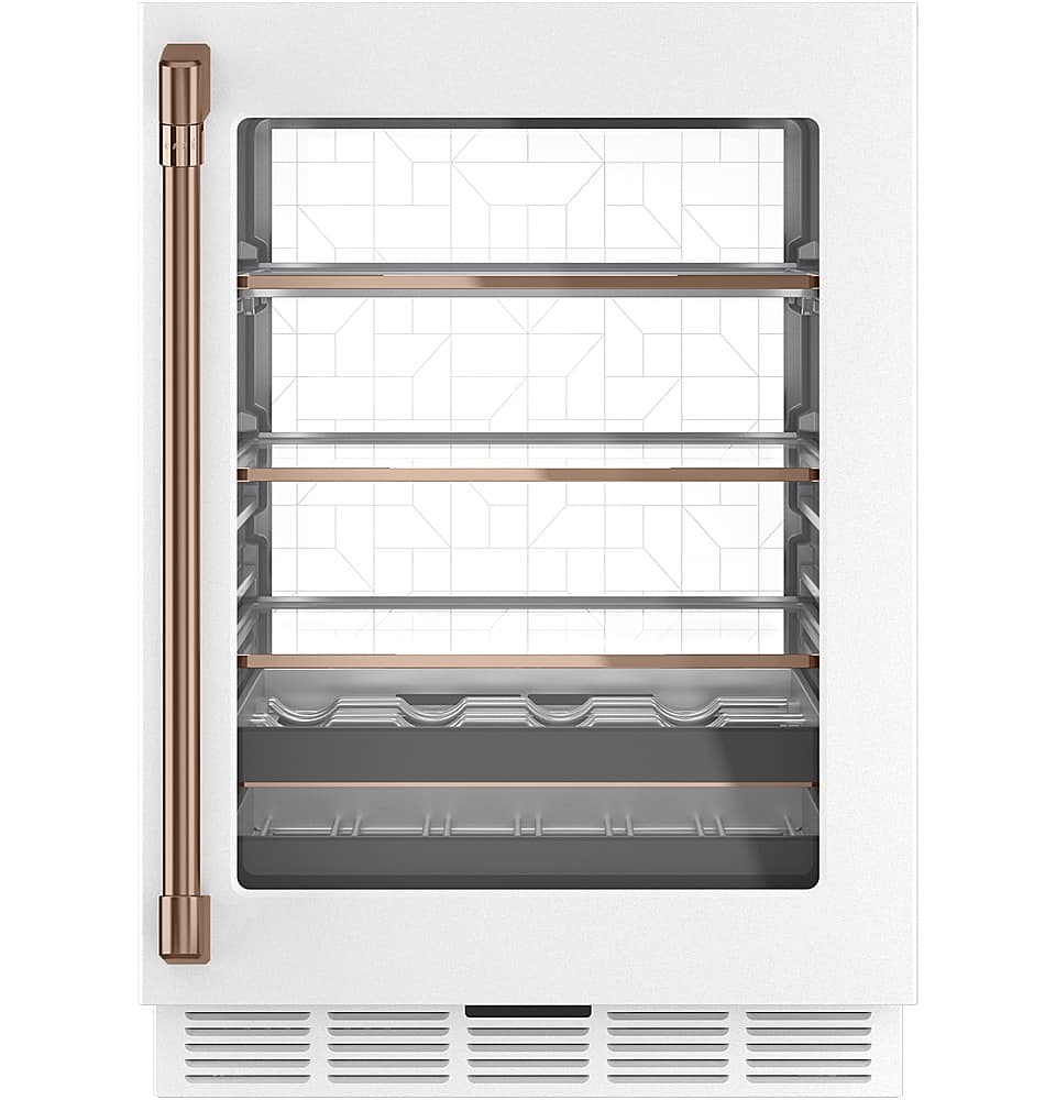 Café - 14-Bottle 126-Can Built-In Beverage Cooler with Wi-Fi - Matte White
