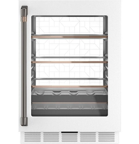 Café - 14-Bottle 126-Can Built-In Beverage Cooler with Wi-Fi - Matte White