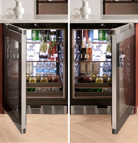 Café - 14-Bottle 126-Can Built-In Beverage Cooler with Wi-Fi - Matte White