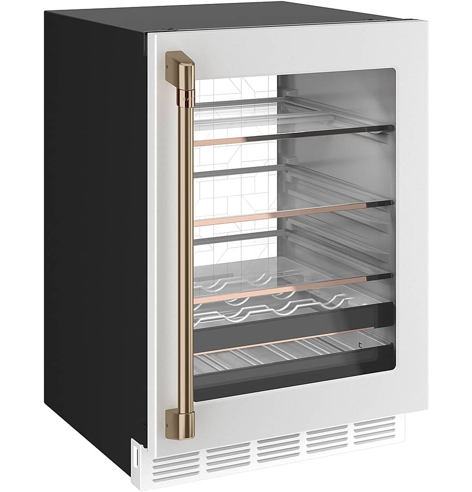 Café - 14-Bottle 126-Can Built-In Beverage Cooler with Wi-Fi - Matte White
