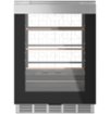 Café - 14-Bottle 126-Can Built-In Beverage Cooler with Wi-Fi - Platinum Glass
