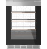 Café - 14-Bottle 126-Can Built-In Beverage Cooler with Wi-Fi - Platinum Glass