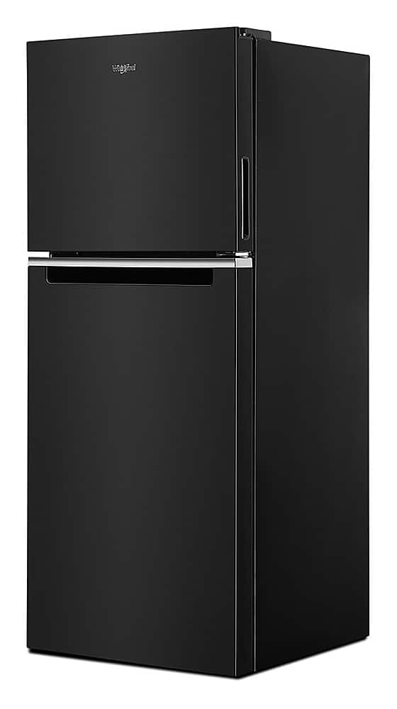 Whirlpool - 24 in. Wide 11.6 cu. ft. Top-Freezer Counter-Depth Refrigerator with Infinity Slide Shelf - Black