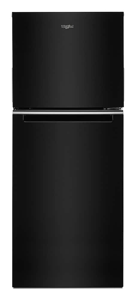 Whirlpool - 24 in. Wide 11.6 cu. ft. Top-Freezer Counter-Depth Refrigerator with Infinity Slide Shelf - Black