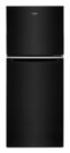 Whirlpool - 24 in. Wide 11.6 cu. ft. Top-Freezer Counter-Depth Refrigerator with Infinity Slide Shelf - Black