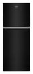 Whirlpool - 24 in. Wide 11.6 cu. ft. Top-Freezer Counter-Depth Refrigerator with Infinity Slide Shelf - Black