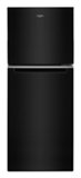 Whirlpool - 24 in. Wide 11.6 cu. ft. Top-Freezer Counter-Depth Refrigerator with Infinity Slide Shelf - Black