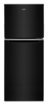 Whirlpool - 24 in. Wide 11.6 cu. ft. Top-Freezer Counter-Depth Refrigerator with Infinity Slide Shelf - Black
