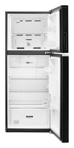 Whirlpool - 24 in. Wide 11.6 cu. ft. Top-Freezer Counter-Depth Refrigerator with Infinity Slide Shelf - Black
