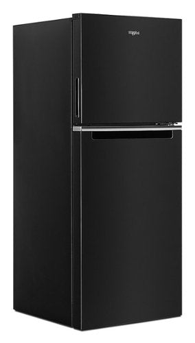 Whirlpool - 24 in. Wide 11.6 cu. ft. Top-Freezer Counter-Depth Refrigerator with Infinity Slide Shelf - Black
