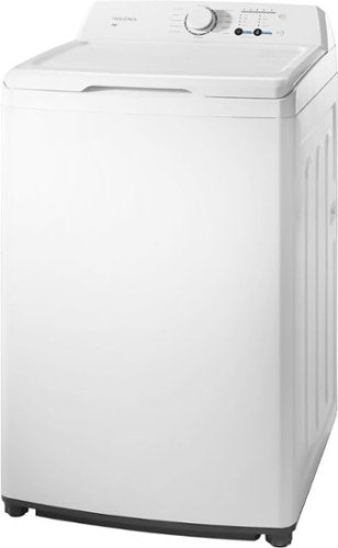 Insignia™ - 3.7 Cu. Ft. High Efficiency 12-Cycle Top-Loading Washer - White