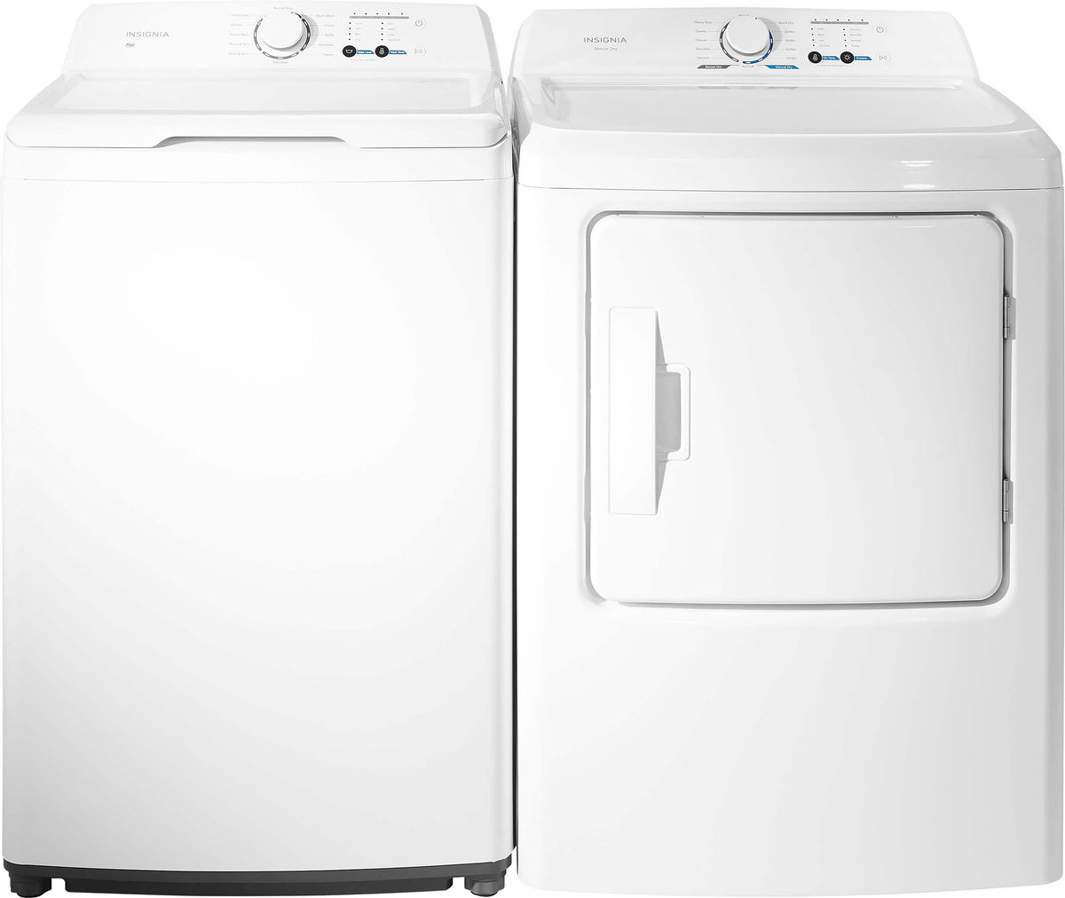 Insignia™ - 3.7 Cu. Ft. High Efficiency 12-Cycle Top-Loading Washer - White
