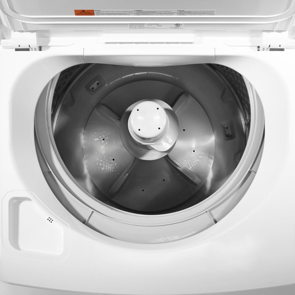 Insignia™ - 3.7 Cu. Ft. High Efficiency 12-Cycle Top-Loading Washer - White