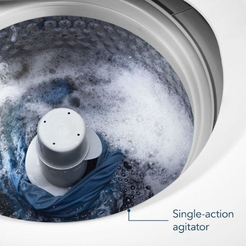 Insignia™ - 3.7 Cu. Ft. High Efficiency 12-Cycle Top-Loading Washer - White