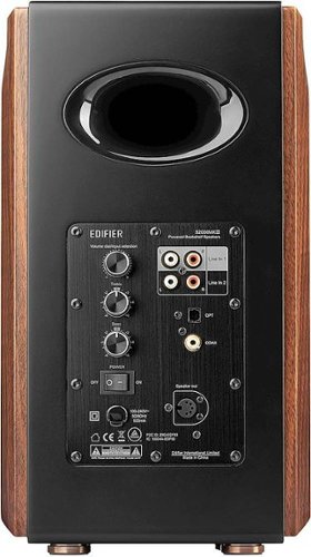 Edifier - S2000MKIII Powered Bluetooth Bookshelf, Computer - 130W Line-in Optical Input - Tri-Amped Studio Monitor 2.0 Speakers - Wood/Black