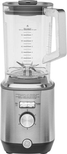 GE - 5-Speed 64-Oz. Blender with Blender Cups - Stainless Steel