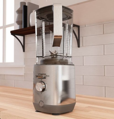 GE - 5-Speed 64-Oz. Blender with Blender Cups - Stainless Steel
