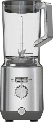 GE - 5-Speed 64-Oz. Blender with Blender Cups - Stainless Steel