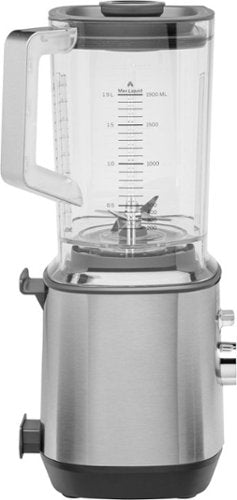 GE - 5-Speed 64-Oz. Blender with Blender Cups - Stainless Steel
