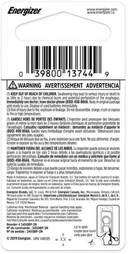 Energizer - 2450 Lithium Coin Battery, 2 Pack