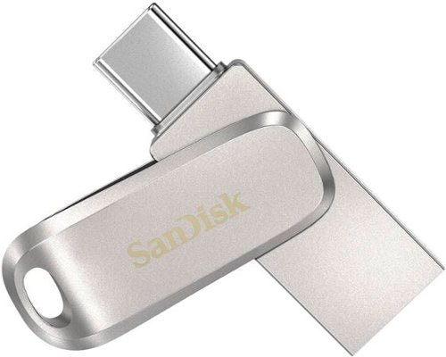 SANDISK - Ultra Dual Drive Luxe 1TB USB 3.1, USB Type-C Flash Drive - Silver