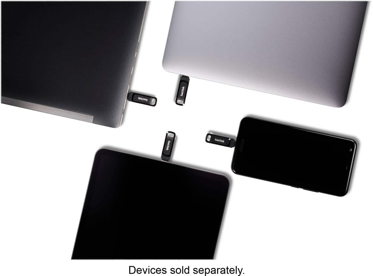 SANDISK - Ultra Dual Drive Go 256GB USB Type-A/USB Type-C Flash Drive - Black