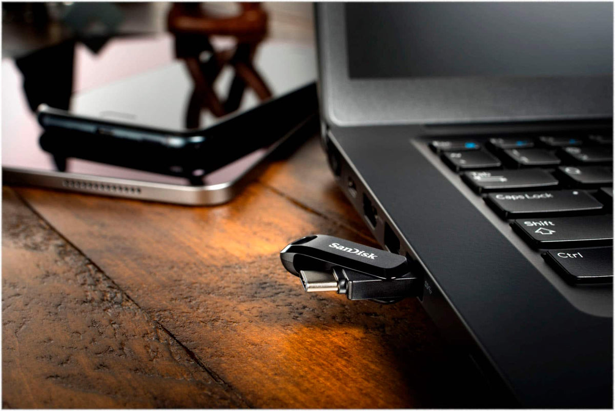 SANDISK - Ultra Dual Drive Go 256GB USB Type-A/USB Type-C Flash Drive - Black