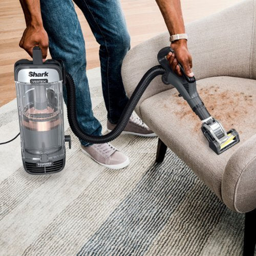 Shark - Vertex DuoClean PowerFin Upright Vacuum with Powered Lift-Away and Self-Cleaning Brushroll - Rose Gold