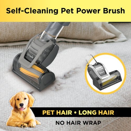 Shark - Vertex DuoClean PowerFin Upright Vacuum with Powered Lift-Away and Self-Cleaning Brushroll - Rose Gold