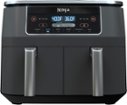 Ninja - Foodi 6-in-1 8-qt. 2-Basket Air Fryer with DualZone Technology & Air Fry, Roast, Broil, Bake, Reheat & Dehydrate - Dark Gray