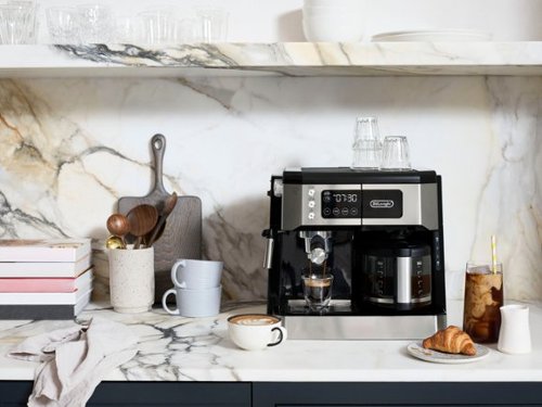 De'Longhi - Digital All-in-One Combination Coffee and Espresso Machine - Black and Stainless Steel