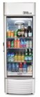 Premium Levella - 23 in. Wide 9 cu. ft. 1-Door Commercial Merchandiser Refrigerator Glass-Door Beverage Display Cooler - Silver